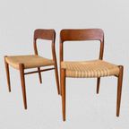 Model 75 Stoelen Van Möller Voor J.L. Möllers Möbelfabrik thumbnail 4