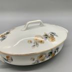 Grote Dekschaal Terrine Epiag Wille & Co Amsterdam Rozenprint thumbnail 5