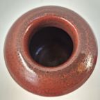 Red Piet Knepper For Mobach Vase, Modernist Dutch, Utrecht thumbnail 7