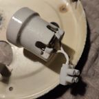 Vintage Guro Jaren '70 Plafondlamp Plafonnière Glas Vierkant thumbnail 6
