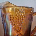 Indiana Glass Company Carnaval Glazen Pitcher Druiven. thumbnail 7