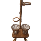 Vintage Rotan Lamp Met Plantenbakjes thumbnail 5