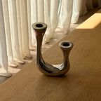 Vintage Italian Design Aluminum Candlestick thumbnail 7
