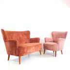 Artifort Bank Sofa En Fauteuil Roze Terra Theo Ruth Set thumbnail 2