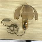Regency Wandlamp Vintage Messing Rookglas thumbnail 2