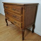 Vintage Queen Ann Ladekastje, Commode Dressoir Ladekast Badkamermeubel 101 thumbnail 8