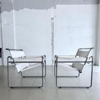 2X Vintage Original Wassily B3 Armchairs By Marcel Breuer thumbnail 22