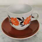 Vintage Koffieservies 9 Delig Kop En Schotel Porseleinservies Thee thumbnail 9