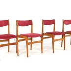 Set 4 Erik Buch Model 89 Stoelen Eetkamerstoelen 'tjele' Vintage thumbnail 6