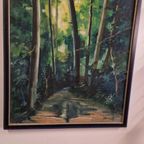 Vintage Schilderij Op Linnen Gesigneerd thumbnail 10