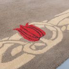 Vintage Limited Edition Italian Rug / Vloerkleed ‘tulipano’ From Voghi For Villa D’este thumbnail 4