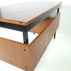 Vintage Teak Houten Bureau | Bureautje 2 Lades thumbnail 15