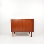 Vintage Deens Kastje Schuifdeuren Teak | Teak Fineer Kastje thumbnail 6