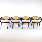 4X Vintage Stoelen Memphis Stijl thumbnail 2