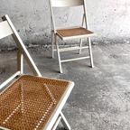 Mid-Century White Folding Dining Chair, Italy 1970S thumbnail 12