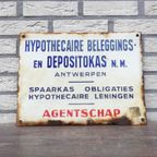 Emaille Bord Beleggings -En Depositokas Antwerpen thumbnail 6