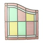 Vintage Glasraam Glas In Lood Set Van 2 Klassieke Stijl 92x50cm thumbnail 3