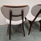 4 Vintage Stoelen Scandinavisch Teakhouten Stoelen Eetkamer thumbnail 10