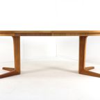 Bernhard Pedersn And Son Eiken Ronde 2x Verlengbare Eettafel Tafel Vintage 'bogvad' Deens Design thumbnail 6