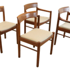 Set Van 4 Bramin Eetkamerstoelen Stoelen 'jersose' Vintage thumbnail 3