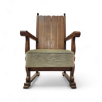 Oak High Back Arm Chair 1930s thumbnail 13
