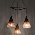 Deense Teak Hanglamp Met Touw 61859 thumbnail 3