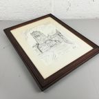 José - Pentekening Grote Markt Veurne - 1975 thumbnail 4