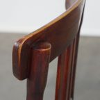 Originele Vintage Thonet Design Bistro Stoel Met Gematte Zitting thumbnail 12