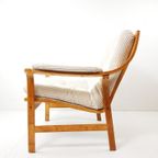 Vintage Rotan Fauteuil Nieuw Gestoffeerd Off White Rib thumbnail 9