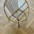 Rohé Noordwolde Rotan Bamboe Fauteuil 1960 thumbnail 11