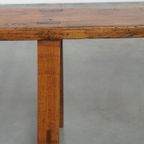 Tijdloze Antieke Franse Hal Bank/ Bankje Voor Aan De Eettafel Met Prachtige Kleuren thumbnail 9