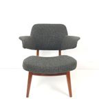 Vintage Louis van Teeffelen Fauteuil Webe Groen Wol De Ploeg thumbnail 2
