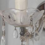 Vintage Brocante Wandlampje Met Glazen Pegels thumbnail 7