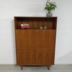 Vintage Mid Century Secretaire Barkast Teak thumbnail 2