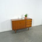 Teak Fineer Dressoir Met Ronde Knop En Lades Nr. 2 thumbnail 10