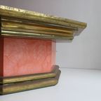Octagonal Coffee Table In Brass And Faux-Pearl By Rodolfo Dubarry, Marbella 1960S thumbnail 4