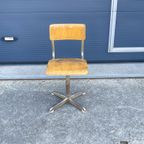 Industriele Schoolstoel Vintage Hoog Model thumbnail 3