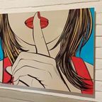 Vintage Ikea Pop Art Poster, Sssshhh, Deborah Azzopardi thumbnail 12