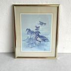 Vintage Anni Moller Vogel Prent Schilderij thumbnail 4