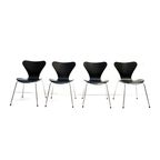 Set Van 4 Vlinderstoelen Van Arne Jacobsen Voor Fritz Hansen thumbnail 6