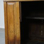 Antieke Eikenhouten Broodkast Uit Eind 17e Eeuw Met Werkende Sloten En Unieke Details thumbnail 5