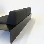 Harvink The Mission Bank Met Zwart Frame Donkergrijze Stof thumbnail 15