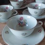 7 Delig Jaren 40 Servies Van <<<brand>>>, Heel Dun Porselein thumbnail 6
