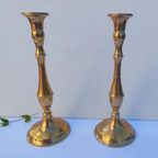 Vintage Kaarsenhouders 25 Cm.koper | Kerst thumbnail 10