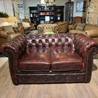Ruime Chesterfield Zithoek 2-1-1 Zits Antiek Rood Rochester thumbnail 3