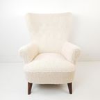 Artifort Fauteuil Theo Ruth Heren Model | Teddy Stof Crème thumbnail 6