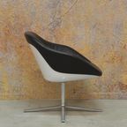 Zgan! Zwarte Leren Walter Knoll Turtle Design Draaifauteuil thumbnail 4