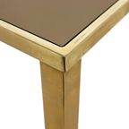 Belgo Chrom Dewulf Bijzettafel Plantentafel 23 Karaat Goud Rookglas Design thumbnail 6