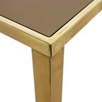 Belgo Chrom Dewulf Bijzettafel Plantentafel 23 Karaat Goud Rookglas Design thumbnail 7