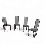4 X Postmodern Chair / Metal Frame / 1980s thumbnail 10